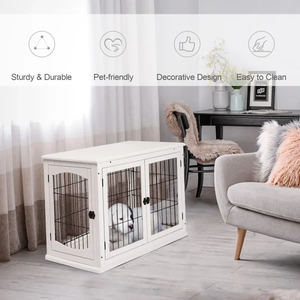 Dog Crate - End Table Design for Medium Dog