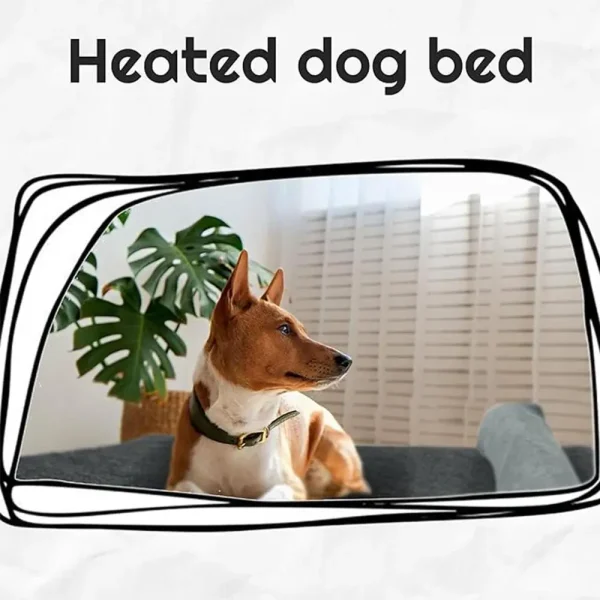 Heated Dog Bed with Dual Temperature Control
