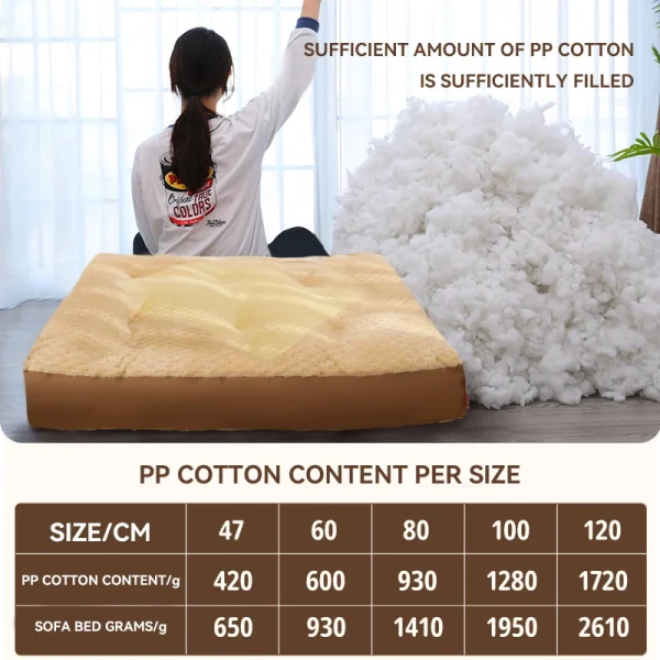 HOOPET Dog Kennel Winter Warm Sleeping Mat Full Removable Washable Large Dog