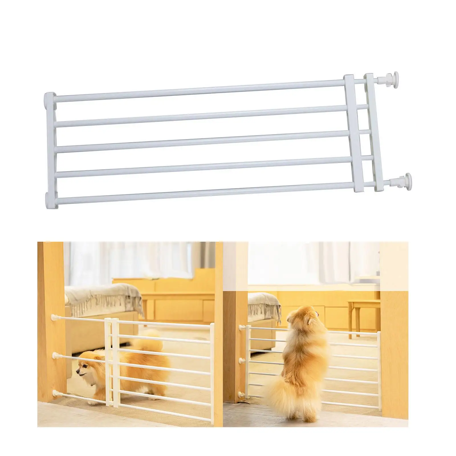 Portable Retractable Pet Dog Gate Barrier for Lawn Small Medium Pet Cat