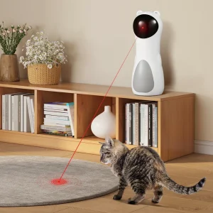 Tieker Automatic Laser Cat Toy, Entertainment Smart Laser Toy USB Charging