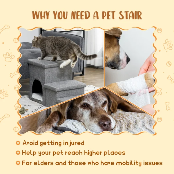 3 Step Cat Steps for Bed