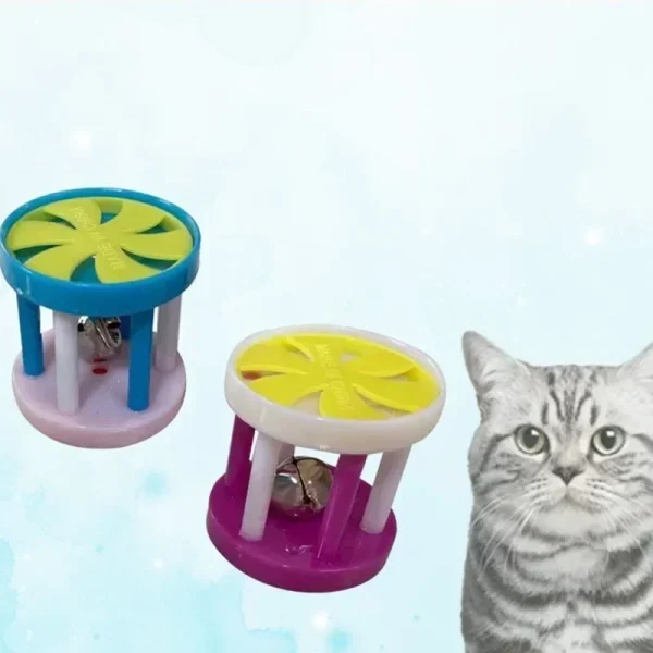 Plastic Cat Toy Ball with Bell Ring