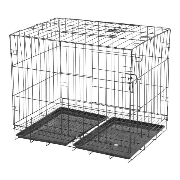 Tieker Pet Fence With Bottom Tray and 2 Doors