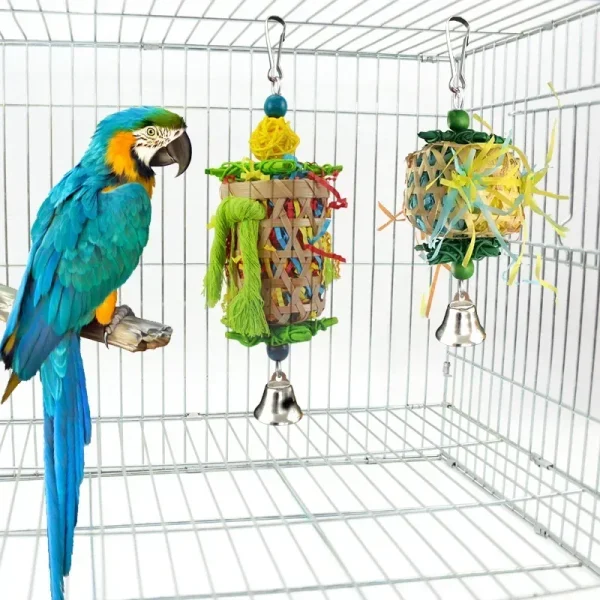 Parrot Chew Toy Pet Plaything Hanging Bird