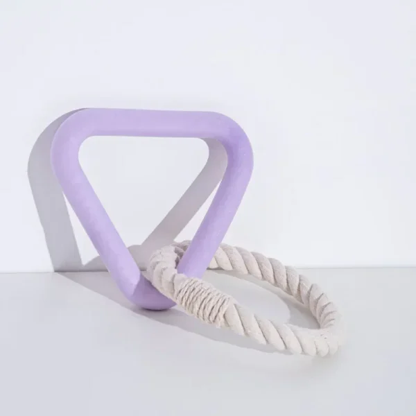 Pet Chew Toys Triangle TPR Cotton Rope