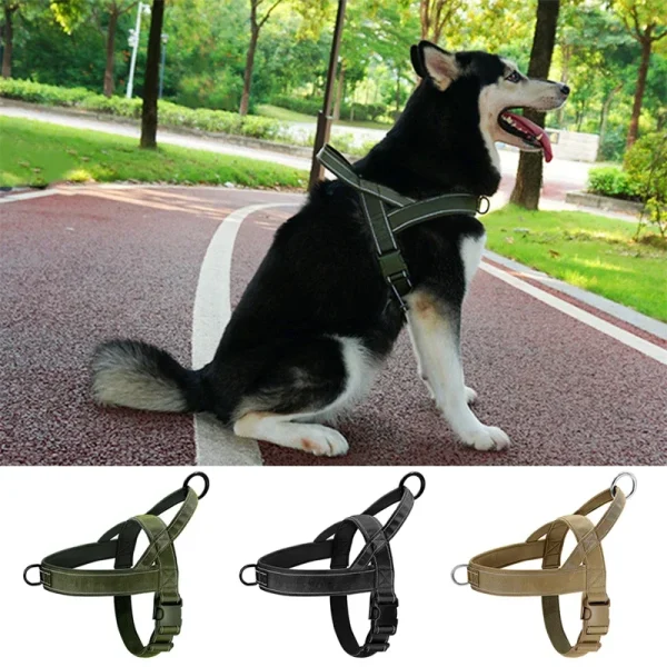 Dog Tactical Chest Harness  - Nylon Material