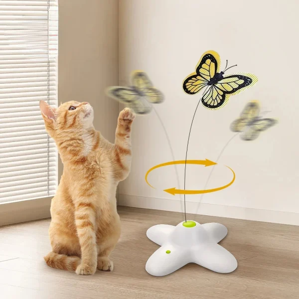 Cat Toy, Flutter Bug Interactive Electronic Cat Stimulating Toy