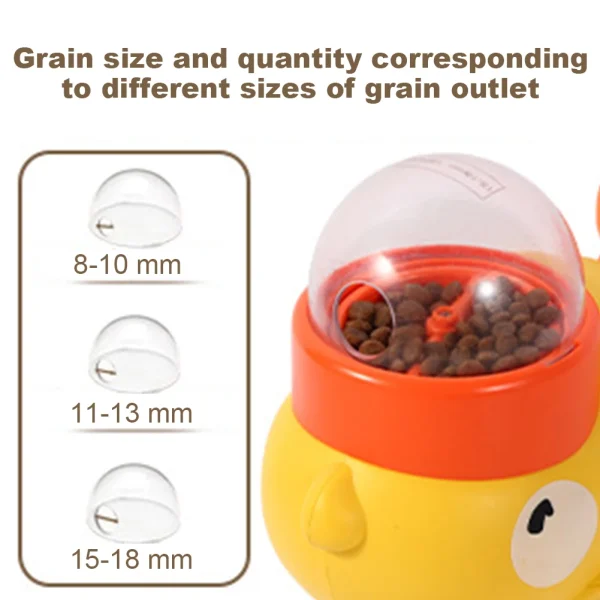 Yellow Duck Pet Automatic Feeder Wear Resist Dog Snack