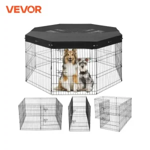 Dog Playpen Foldable Metal Exercise