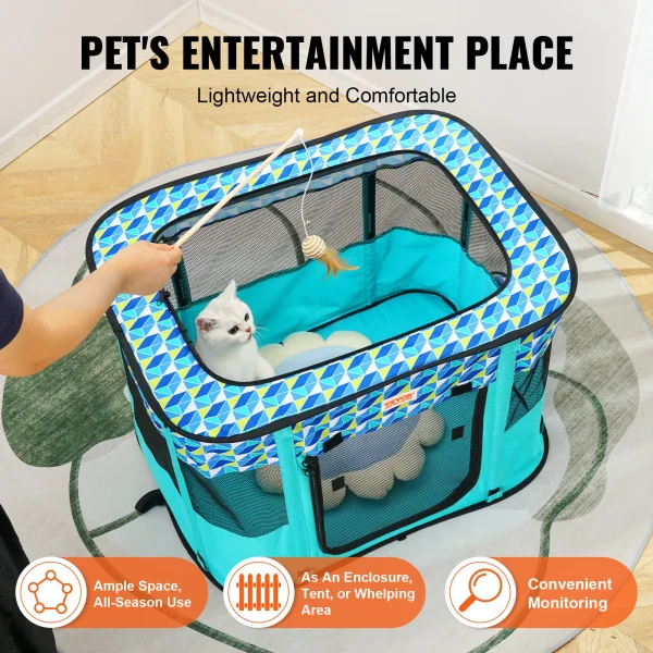 Portable Foldable Pet Playpen Tent