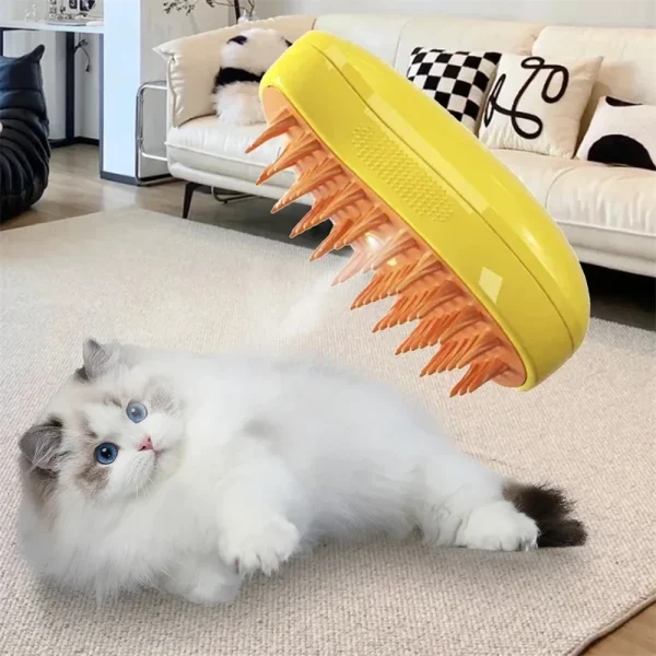3 In 1 Cat Steam Brush - Hair Removal Comb