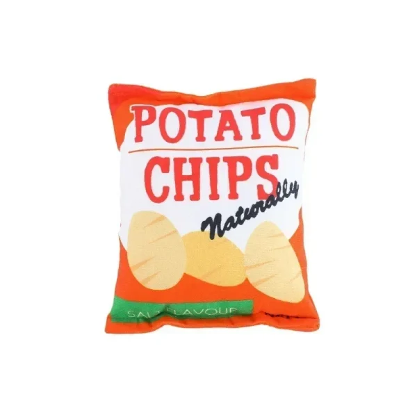 Squeaky Dog Chew Toys - Potato Chips