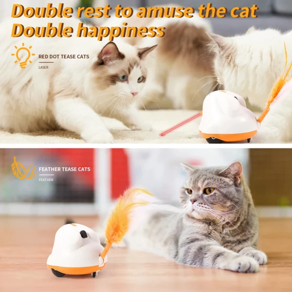 Automatic Sensor Cat Toy, Interactive Smart Robotic Electronic Feather Teaser