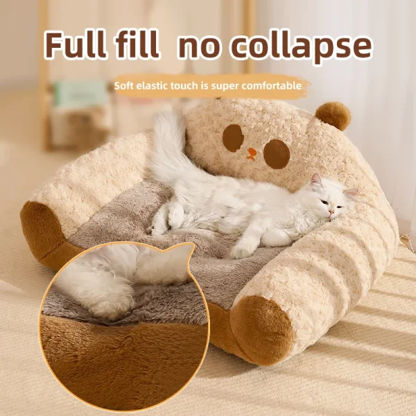 HOOPET Modern Plush Pet Kennel Sofa