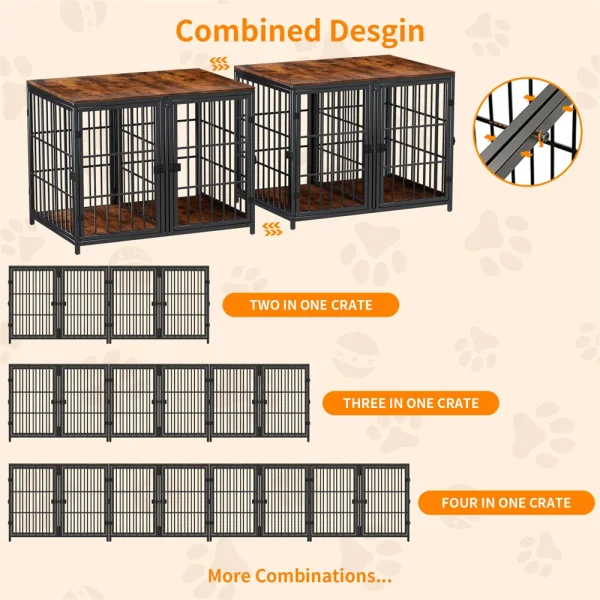 Ultra Thicken Pet Kennel with Removable Divider