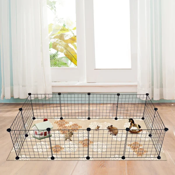 Outdoor Pet Playpen with Adjustable Wire