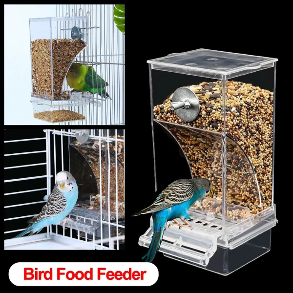 Automatic Bird Feeding Cup, Parrot Cockatiel Canary
