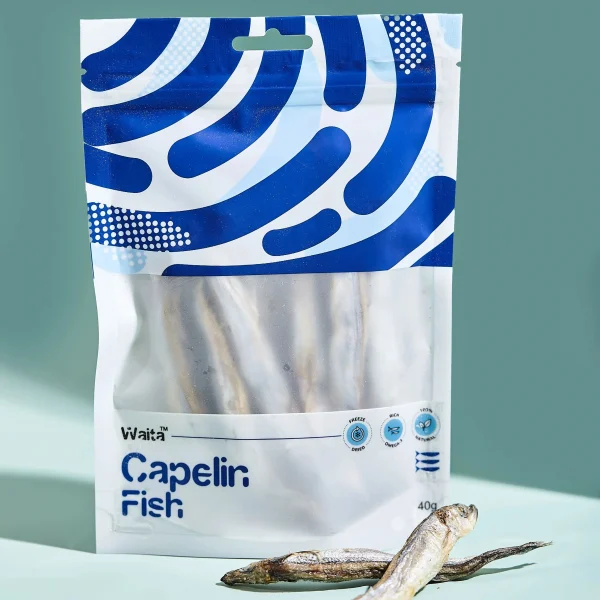 Waita Freeze Dried Capelin 40g Premium Pet Treats