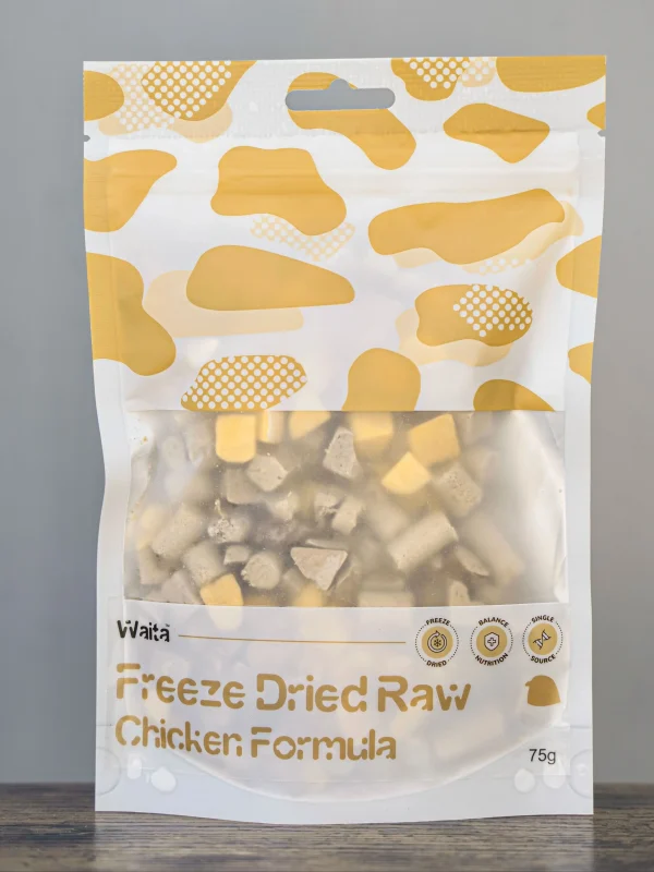Waita Freeze Dried Chicken Formula Pet Treats 75g - Chicken Bites