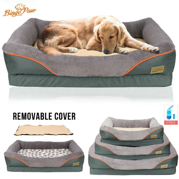 Large Orthopedic Pet Bed, Soft Cushion Foam