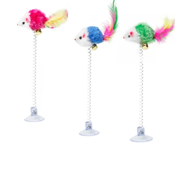 Swinging Mouse Toy with Bell Sound