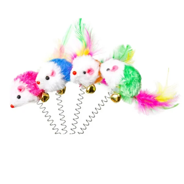 Swinging Mouse Toy with Bell Sound