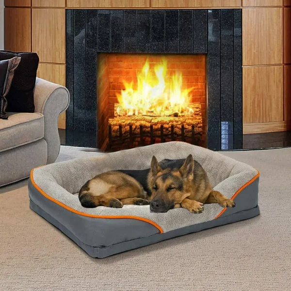 Large Orthopedic Pet Bed, Soft Cushion Foam