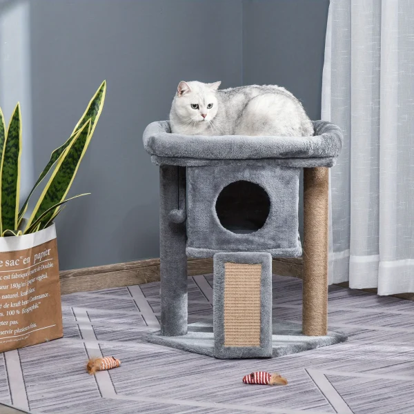 Cat Climbing Frame, Durable Scratching Post with Ball