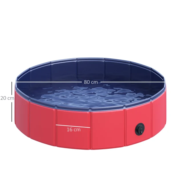 Pet Paddling Pool, Indoor/ Outdoor Foldable Diameter