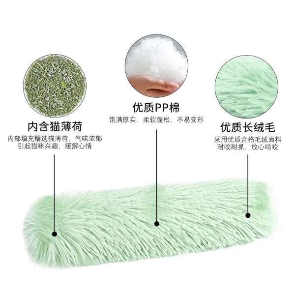 Interactive Soft Cat Toy, Pillow Teaser