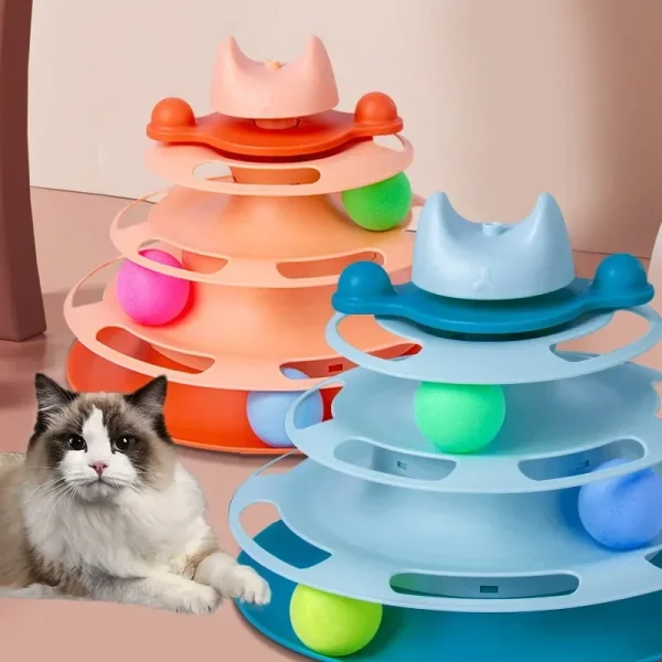 Intelligent Triple Play Disc Cat Toy