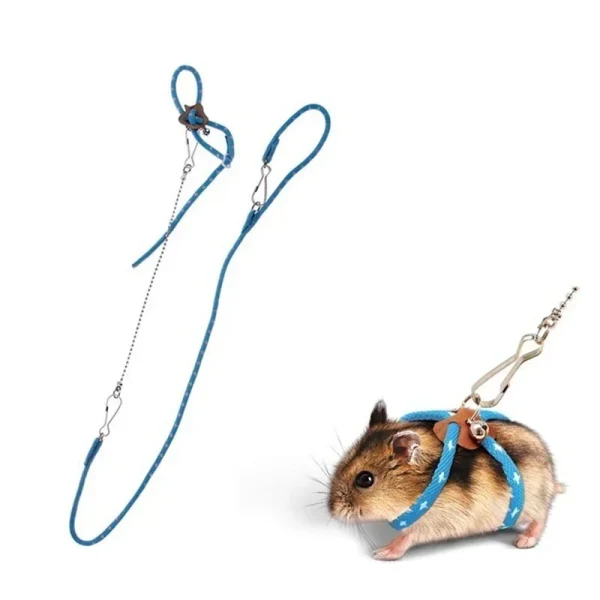 Small Animal Pet Adjustable Soft Harness Bird Mouse Hamster Ferrets Rat Pig Leash Anti-bite Traction Rope Guinea Pig Accessories