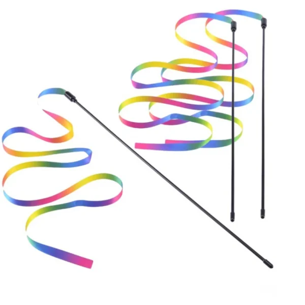 Cute Funny Rainbow Strips, Interactive Cat  Toy