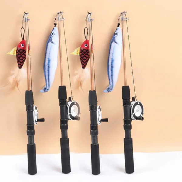 Retractable Fishing Rod Cat Teaser