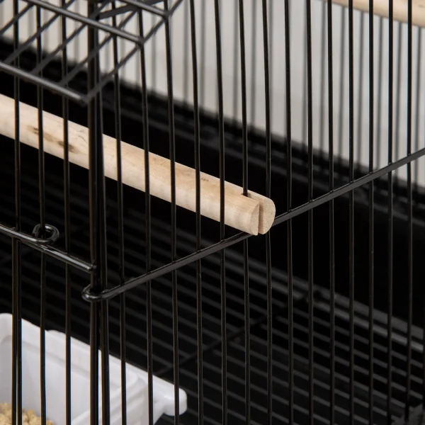 Metal Bird Cage Small With Perch and Food Container