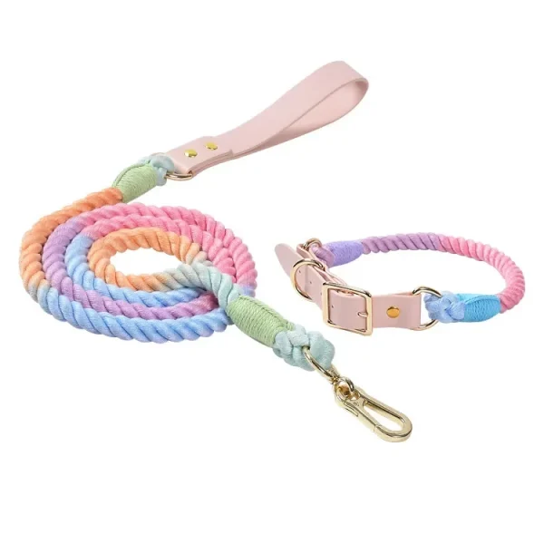 Colorful Leather Dog Collars