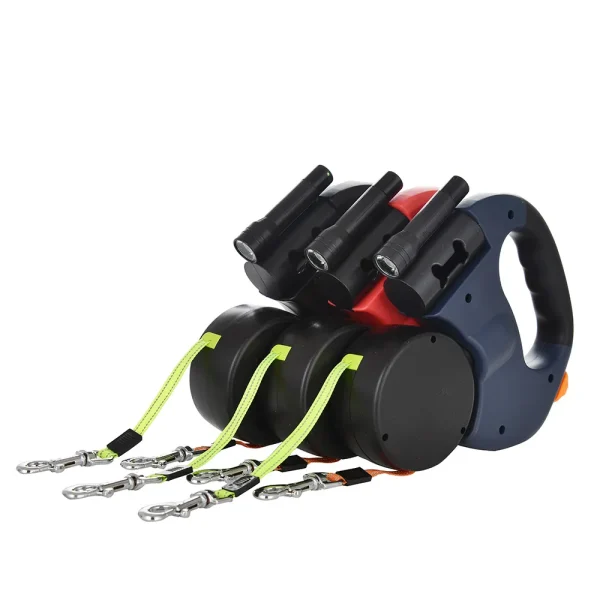 Automatic Retractable Traction Rope With LED Flashlight