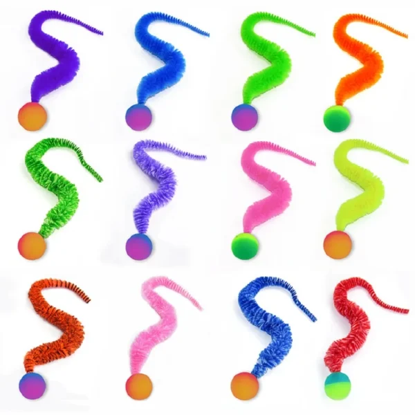 Interactive Cat Toy, Colorful Bouncing Ball