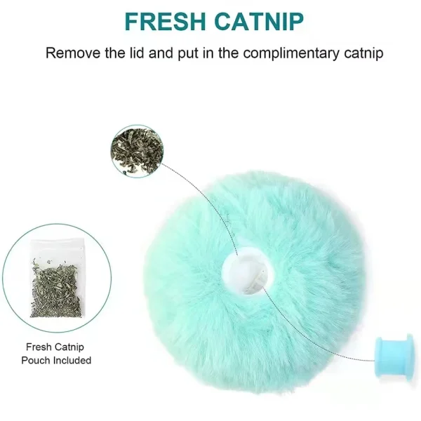 Interactive Ball, Plush Electric Catnip Training Toy