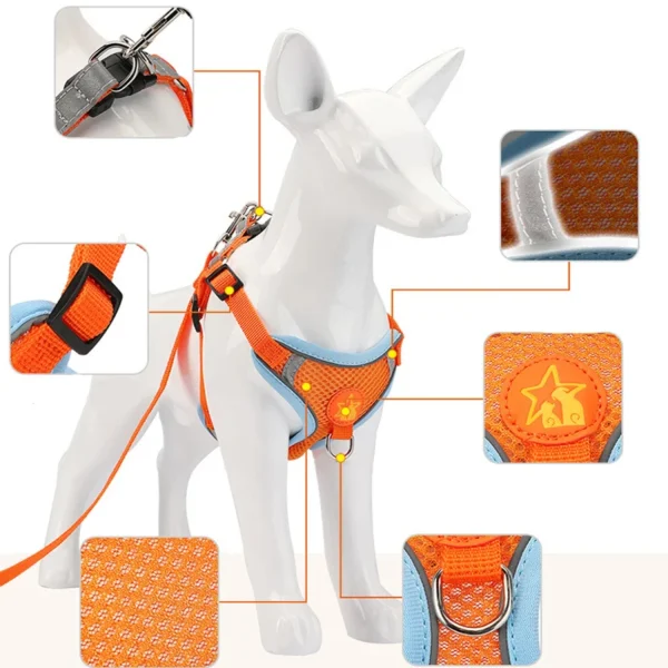 Chest Harness With Strap Braces, Breathable and Reflective