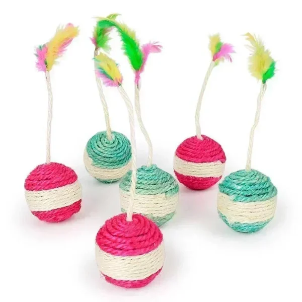1Pc Cat Toy, Sisal Scratching Ball
