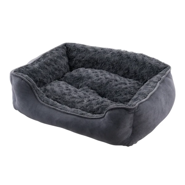 Soft Grey Pet Sleeping Bed