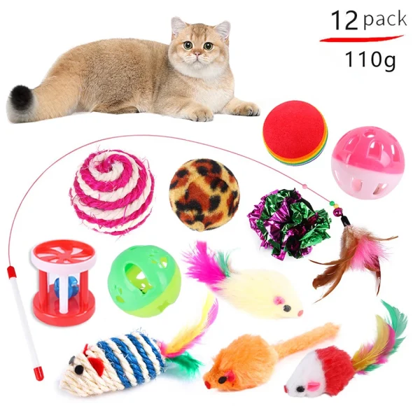 Variety Cat Toys Combination Set - 20 Pieces