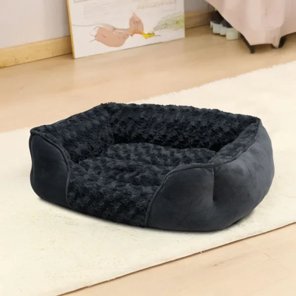 Soft Grey Pet Sleeping Bed