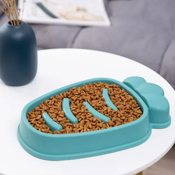 Pet Slow Food Bowl, Anti-choke Eating Feeder