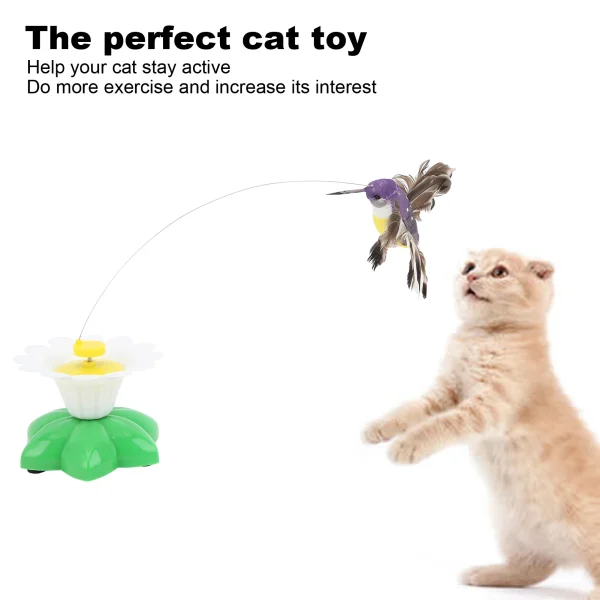 Electric Flying Bird Cat Toy, Lifelike Flying Movement