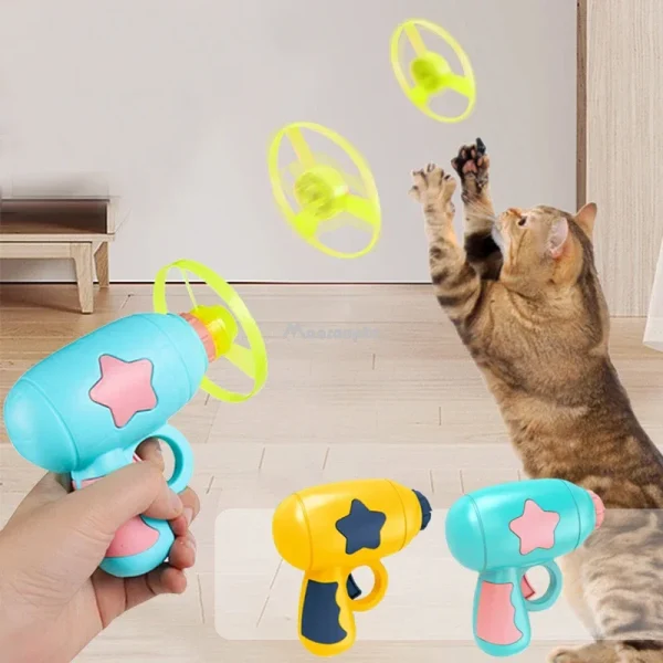 Interactive Teaser Training Toy, Rotating Flying Discs