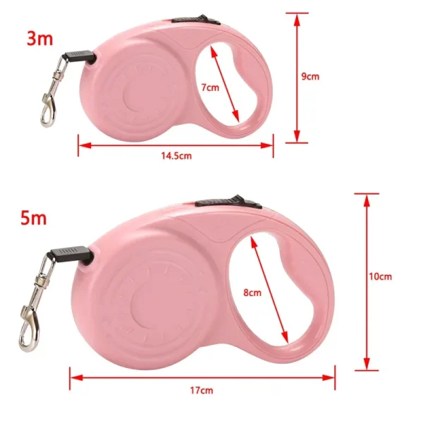 3m 5m Dog Leash for Small, Medium Dogs, Retractable Extending Rope