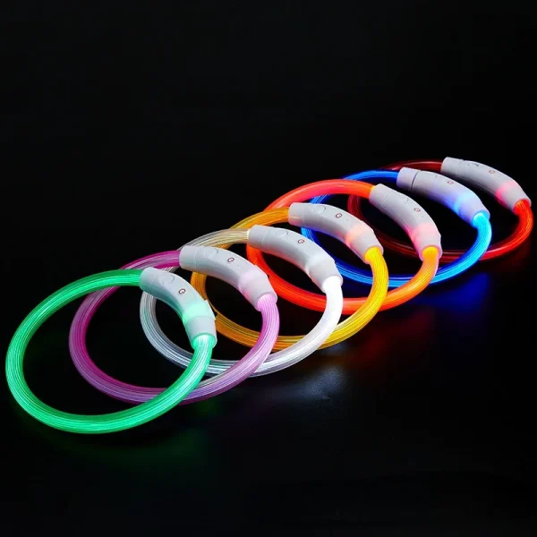 Dog Collar With Led Light, USB Rechargeable